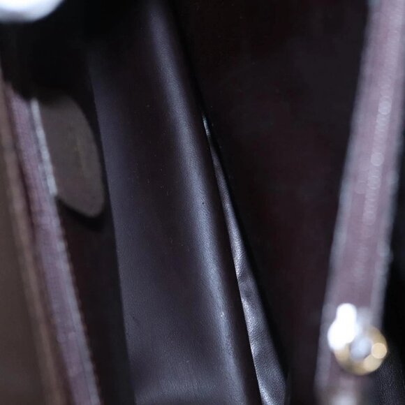 GUCCI Bamboo Hand Bag Suede Brown Gold 002 - Picture 13 of 16